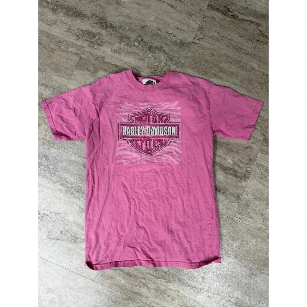 Harley Davidson Shirt - Kids Medium 10/12 - Pink - Chesters Mesa Arizona
